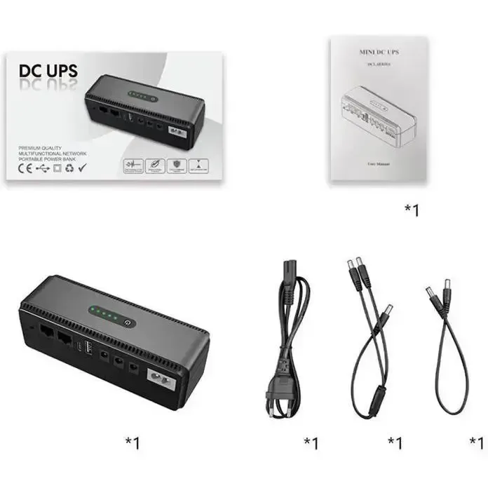 Джерело безперебійного живлення для роутера, 10400mAh / Повербанк для роутера / Безперебійник для роутера