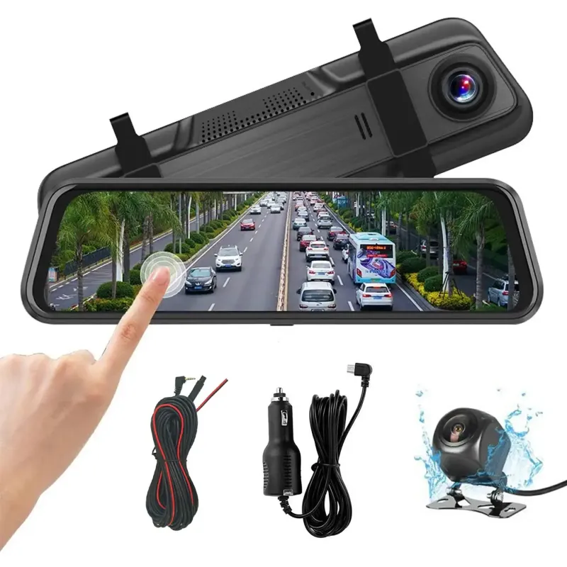 Дзеркало-відеореєстратор з камерою заднього виду та сенсорним екраном, H02