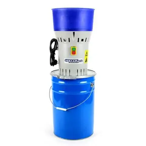 Зернодробилка Білорусь ДЗ-25 (1.3 кВт, 300 кг/год). Кормоподрібнювач із баком 25 л. ДКУ