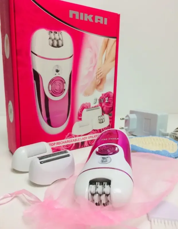 Жіночий епілятор Nikai з насадкою для гоління NK-7680 B